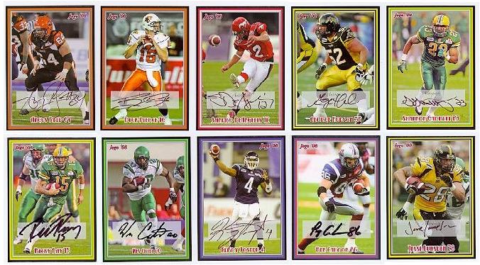 2008 Jogo CFL  signature cards