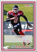 2010 Jogo CFL  pre-production sample signature card