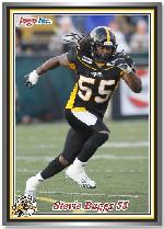 2011 Jogo CFL sample card front