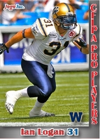 2012 Jogo CFL pro players card