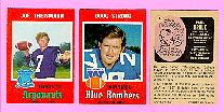 picture of 1971 OPC CFL football cards