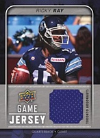 2015 Upper Deck CFL Football Game Jersey card