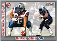 2013 Jogo CFL alumni Bryan Chiu card front