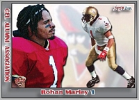 2014 Jogo CFL alumni Rohan Marley card front