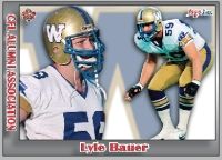 2018 Jogo CFL alumni Lyle Bauer card front