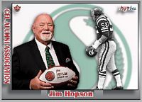 2020 Jogo CFL Jim Hopson alumni card front