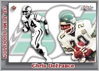 2023 Jogo CFL  alumni Chris DeFrance card front