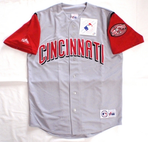 Cincinnati Reds grey & red replica baseball jersey