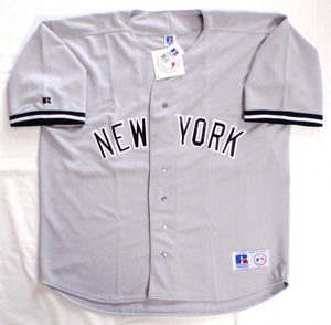 New York Yankees grey replica baseball jersey