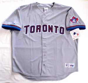 Toronto Blue Jays grey replica baseball jersey