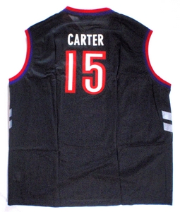 Vince Carter Toronto Raptors purple & black replica basketball jersey back