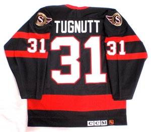 Ottawa Senators authentic pro hockey jersey back