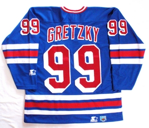 New York Rangers semi-pro hockey jersey back