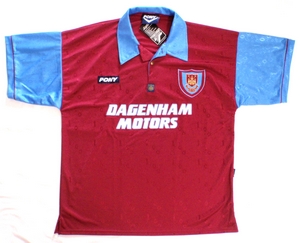 West Ham United FC soccer jersey