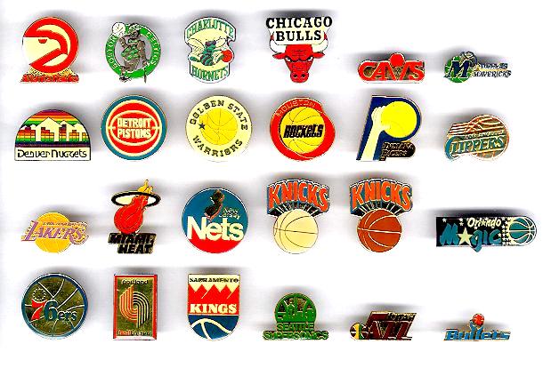 1988 Vintage NBA Logo "Fantastic" Lapel Pin Official Licensed Pro...