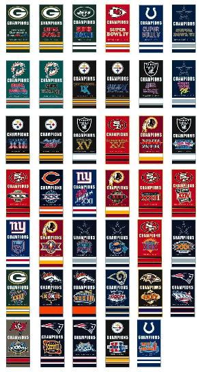 NFL Super Bowl Pin Football Team Collection