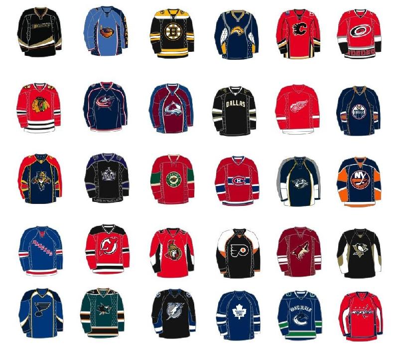 every nhl jersey