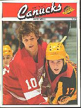 Pub 4472 - March 15, 1985 - Detroit Red Wings vs Vancouver Canucks NHL Program