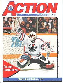 1982 (Oct.29) Hockey Program, Los Angeles Kings @ Edmonton Oilers, Dave  Lewis~VG