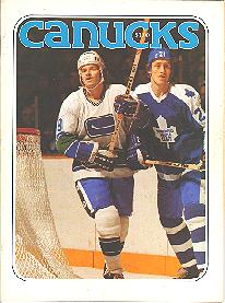 Pub 6107 - Nov. 2, 1977 - Toronto Maple Leafs vs Vancouver Canucks NHL Program