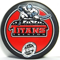Trenton Titans logo puck