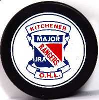 Kitchener Rangers puck front