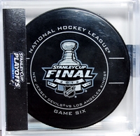  2016 Stanley Cup Playoffs LA Kings NHL Official Game Puck New  in Cube : Everything Else