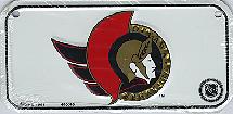 old logo white Ottawa Senators license plate