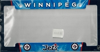 airbrushed Winnipeg Jets license plate frame