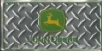steel tred John Deere license plate