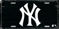 black New York Yankees license plate