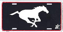 black Calgary Stampeders license plate