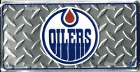 silver tred Edmonton Oilers bronze drop license plate