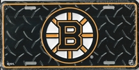 black Boston Bruins license plate