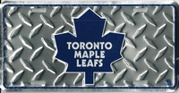 silver tred Toronto Maple Leafs license plate