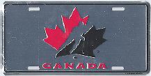 chrome Team Canada license plate