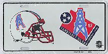 white Tennessee Oilers Inaugural Season license plate