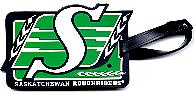 Saskatchewan Roughriders 3-D luggage tag